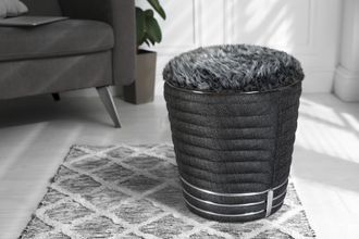 Kayoom Sitzhocker »Hocker Doric, trendiger Look, ästhetische Farbgebung, schöne Steppung« 1 Stk. tlg. komfortabel, hochqualitativ, pflegeleicht, hochwertige 