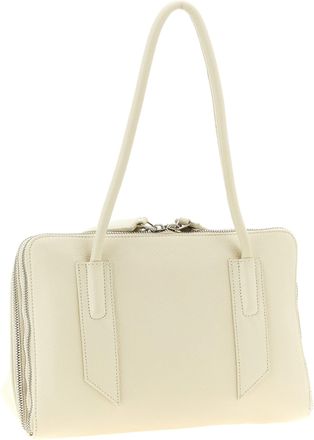 The Attico Calfskin Leather Shoulder Bag - White
