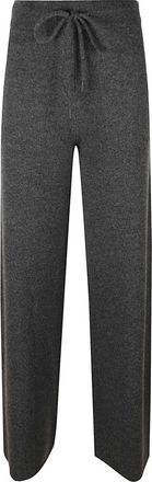 Max Mara Wijde broek - Dames - Wijde Broeken - Grijs - M - Broeken