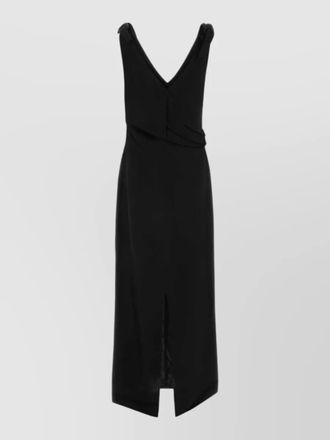 Co viscose dress v neckline sleeveless midi