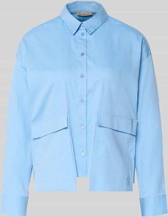 Smith & Soul Regular Fit Bluse mit Pattentaschen in Hellblau, Gr&ouml;&szlig;e XXL