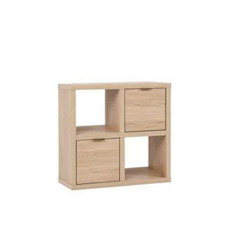 Klast Mueble recibidor flotante de madera natural 70 cm x 70 cm