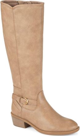 BareTraps Natara Faux Leather Riding Boot in Whiskey at Nordstrom, Size 5.5