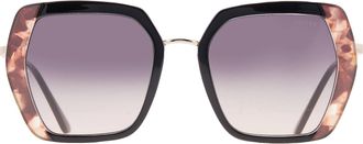 Guess Smoke Gradient Butterfly Ladies Sunglasses GF6174 01B 52