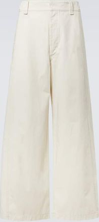 Christophe Lemaire Cotton twill wide-leg pants