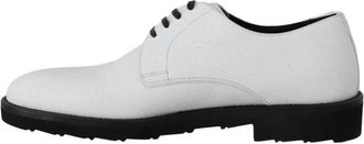 Dolce & Gabbana Witte Leren Derby Schoenen Mv 2173 - Heren - Nette schoenen - Wit - 39 EU - Leer - Schoenen