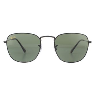 Ray-Ban Round Polished Black Green G-15 Sunglasses