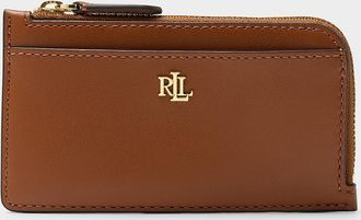 Lauren Ralph Lauren Womens Solid zipped minimalist card holder