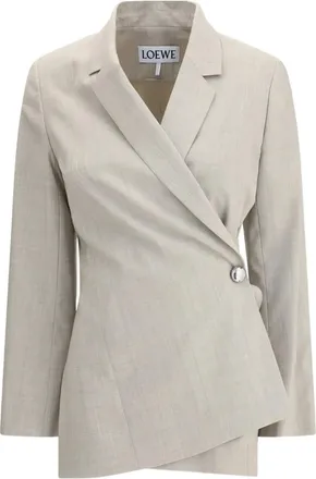 Loewe Giacca asimmetrica con bottone singolo - Toni neutri
