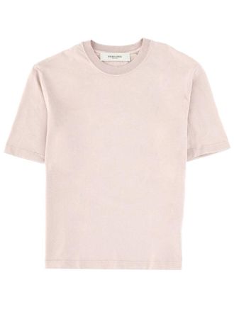 Golden Goose Neutrals Tonal Back Embroidered Cotton T-Shirt