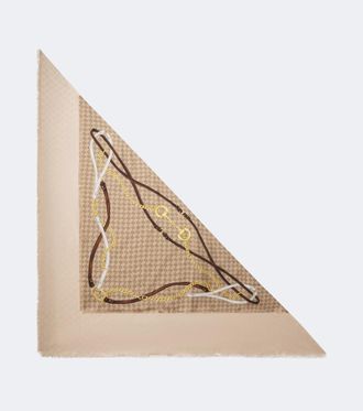 Gucci GG silk twill scarf
