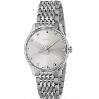 Gucci Womens YA1264153 G-Timeless Ladies Watch - Silver - One Size