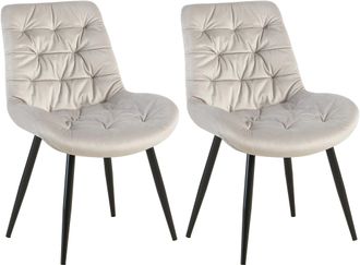 Clp Lote De 2 Sillas De Comedor Rossford Gris