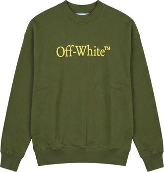 Off-white Zachte en veelzijdige sweater - Heren - Sweatshirts - Groen - 2XL - Katoen - Hoodies & sweatvesten