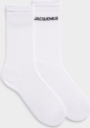 Jacquemus Mens Signature ribbed socks