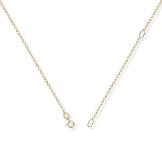 Jewelco London 9ct Gold Convertible Trace to Pendant Chain Necklace 1.2mm - CNNR02824