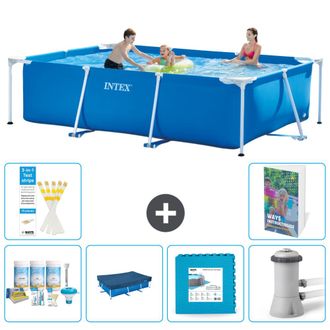 Intex Piscina Con Estructura Rectangular - 300x200x75 Cm - 7-piezas S66