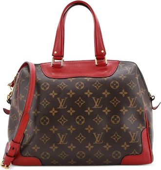 Louis Vuitton Retiro NM leren tas met monogram canvas - Bruin