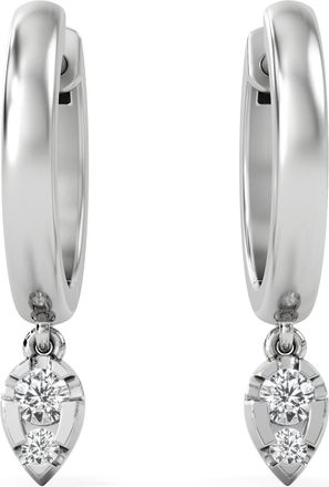 The Diamond Store Lab Diamond 0.15ct Marquise Drop Huggies in 925 Silver