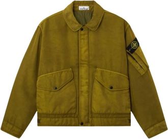 Stone Island Chaqueta Dense Oxford Nylon-TC - Jackets - Hombre - Verde - L