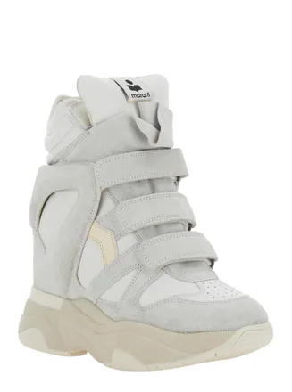 Isabel Marant Womens Sneakers Balskee-Gz White Tech Fabric Trainers