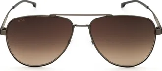 HUGO BOSS BOSS1641S Aviator Metal Frame Sunglasses - Brown