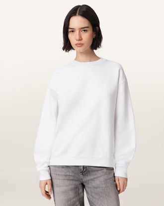 AllSaints Cotton Mabel Etta Oversized Sweatshirt, Size: XS