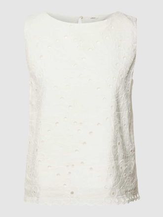 s.Oliver Black Label Blusenshirt aus Leinen-Viskose-Mix in Weiss, Gr&ouml;&szlig;e 38