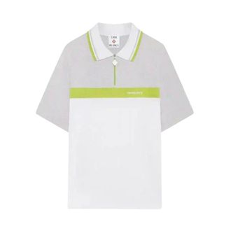 Casablanca Polo Shirts, male, White, Size: XL Quarter Zip Polo