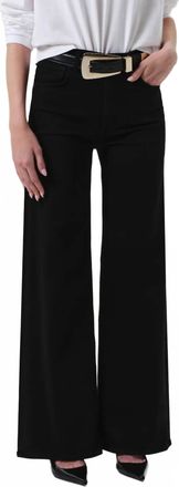 Citizens Of Humanity Lyra Long Wide Leg Pants In Plush Black