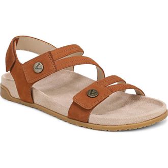 Vionic Essie Ankle Strap Sandal - Multiple Widths Available in Brandy at Nordstrom, Size 6.5