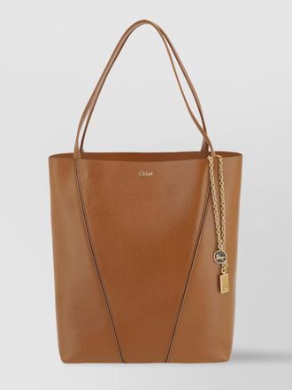 Chlo&eacute; chlo&eacute; spin medium leather tote bag