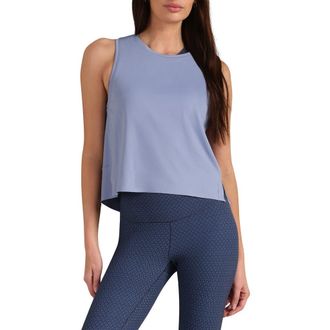 Rhone Serene Crop Performance Tank in Hydrangea Blue at Nordstrom, Size Xx-Large