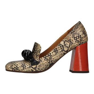 Chie Mihara Mocasines de Piel con Estampado de Pit&oacute;n - Shoes - Mujer - Multicolor - 37 EU