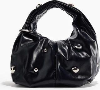 H&M Metal-detail Handbag in Navy Blue at Nordstrom