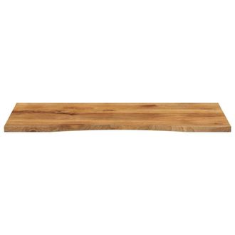Berkfield Home Beautiful Desk Top with Curve 120x50x2.5 cm Solid Wood Rough Mango in Brown