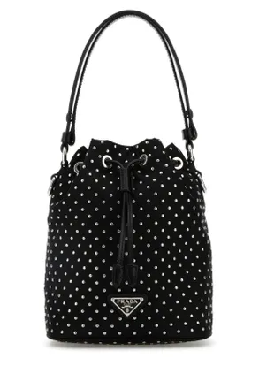 Prada Black Re Nylon Bucket Bag