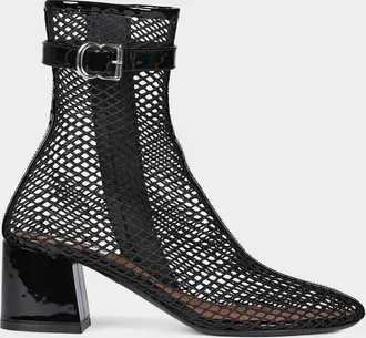 Alaia 55mm Fishnet Ankle Booties