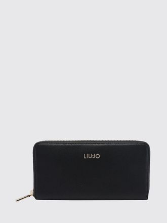Liu Jo Portafoglio Continental in pelle sintetica a grana con chiusura zip around