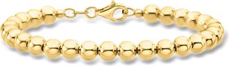 Ross-Simons Italian 6mm 18kt Gold Over Sterling Bead Bracelet