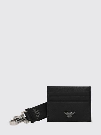 Emporio Armani Faux Leather Card Holder and Keychain Gift Set