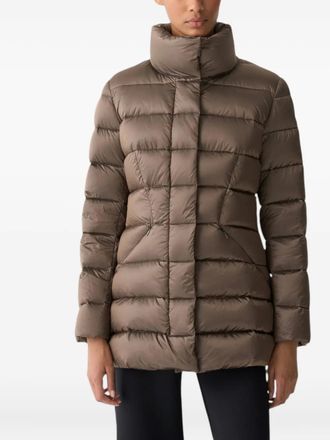Colmar quilted puffer jacket - women - Nylon/Duck Down/Duck Feathers - 44 - Brown