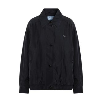Prada Giubbotto - female - Prada - Light Jackets - Blue - S - Jackets
