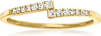 Canaria Canaria Diamond Linear Ring in 10kt Yellow Gold