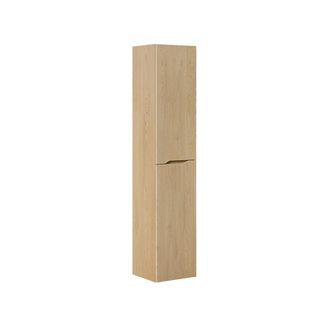 Petits Meubles Armario de ba&ntilde;o 2 puertas estratificado Roble claro