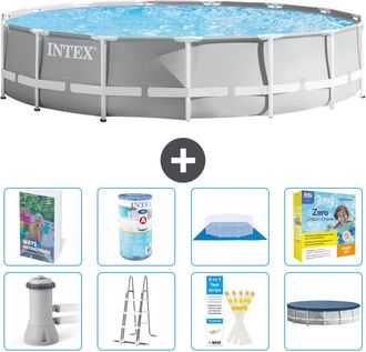 Intex Piscina Prism Frame Redonda - 457x107 Cm - 9-piezas S572
