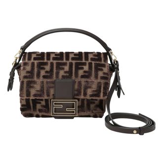 Fendi Handbags, female, Brown, Size: ONE SIZE Brown Mini Handbag