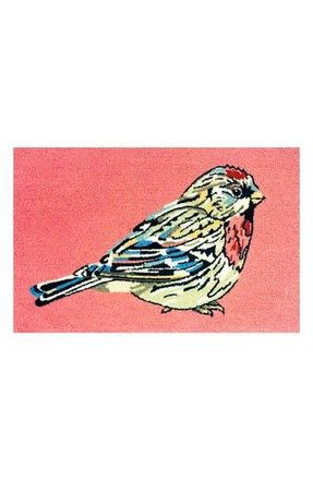 R16 Home Luna Bird Doormat in Coral Multi at Nordstrom Rack, Size 24X36 Ft