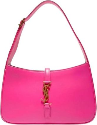 Saint Laurent Pre-owned Shoulder Bags, female, Pink, Size: ONE SIZE Pre-owned Vintage Shoulder Bag