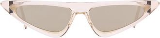 Andy Wolf Beige Acetate Womens Sunglasses